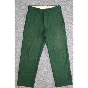 Vintage Kittery Trading Post Heavy Wool Hunting Pants  Green 32x25